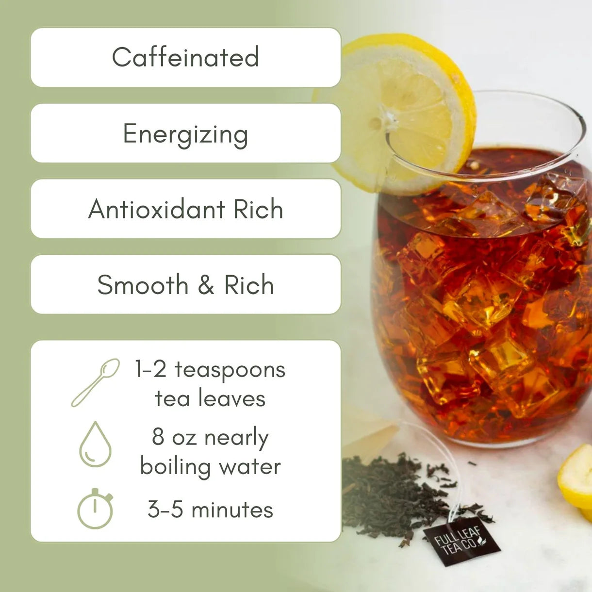 Full Leaf Tea Co Organic English Breakfast Tea