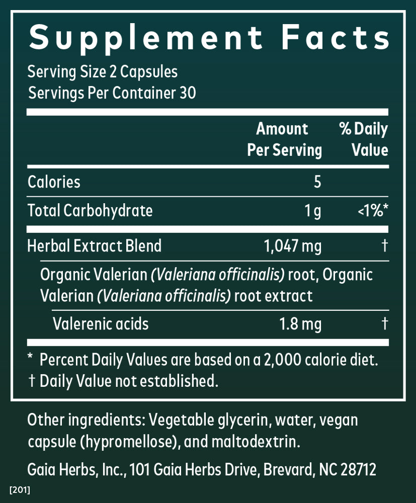 Gaia Herbs Valerian Root Capsules