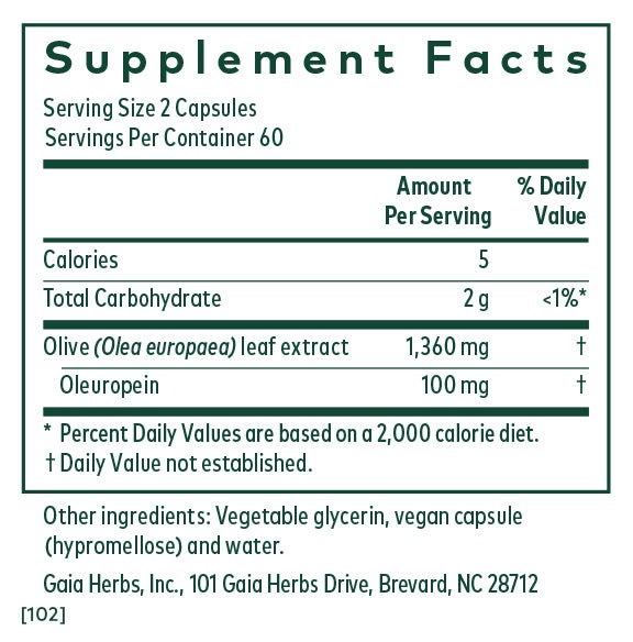 Gaia Herbs Olive Leaf