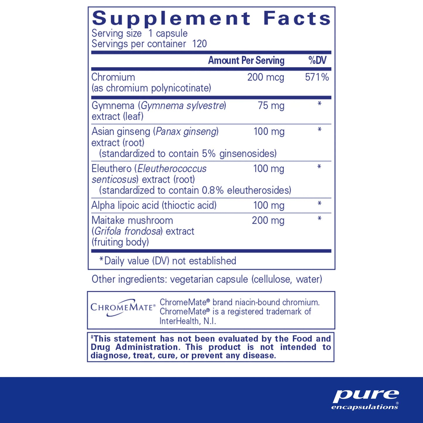 Pure Encapsulations Glucose Support Formula