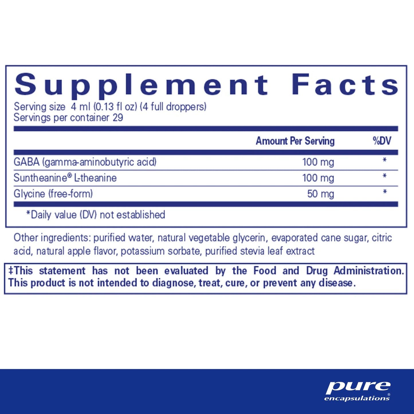 Pure Encapsulations Pure Tranquility Liquid