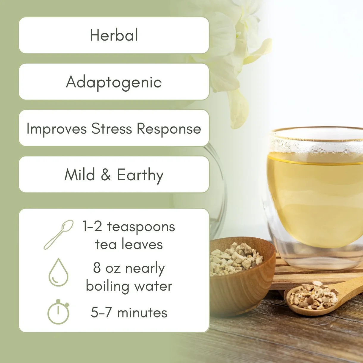 Full Leaf Tea Co Organic  Ashwagandha Root
