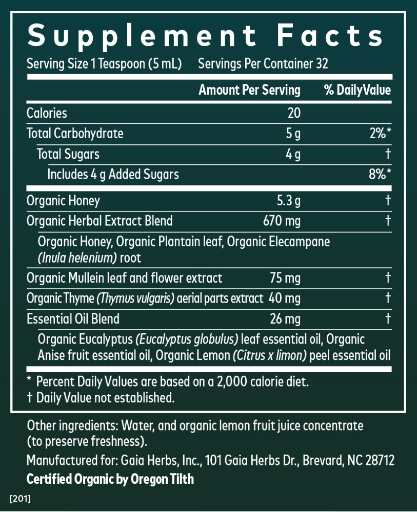 Gaia Herbs Bronchial Wellness Herbal Syrup - 5.4 oz