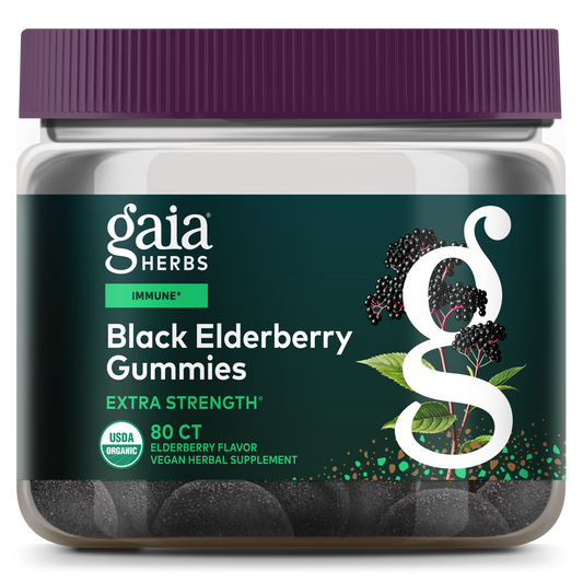 Gaia Herbs Black Elderberry Extra Strength Gummies