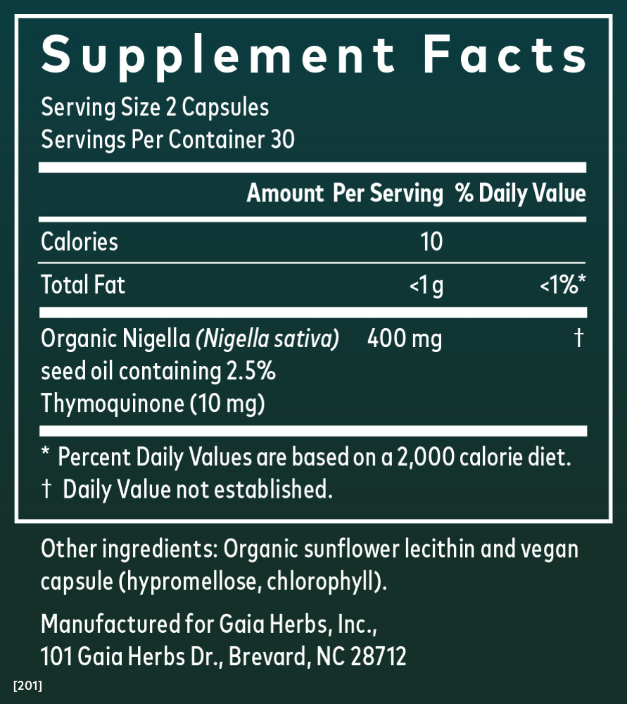 Gaia Herbs Black Seed Oil