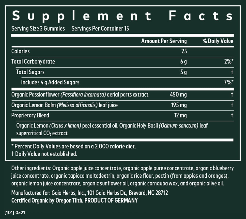 Gaia Herbs Relax Gummies