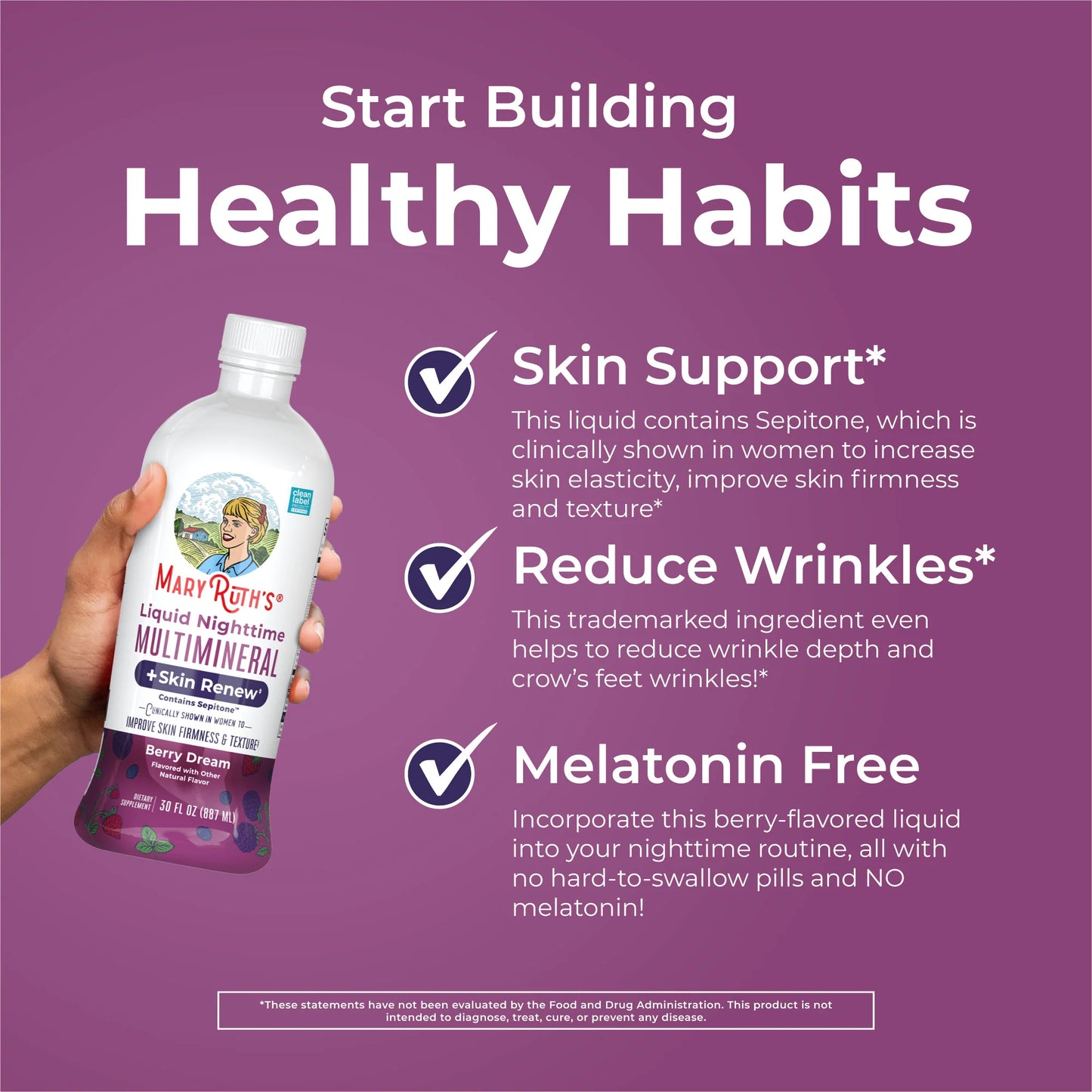 MaryRuth's Liquid Nighttime Multimineral + Skin Renew