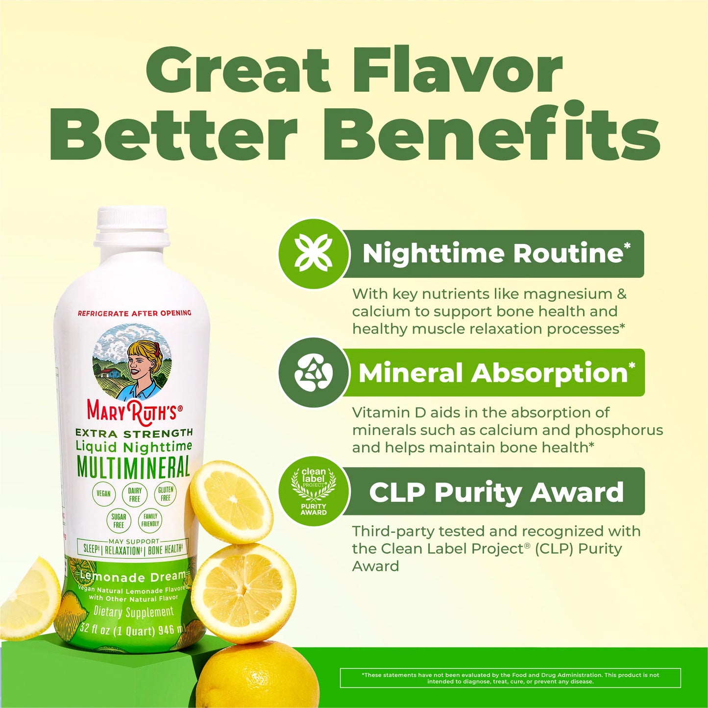 MaryRuth's Extra Strength Nighttime Multimineral (Lemonade)
