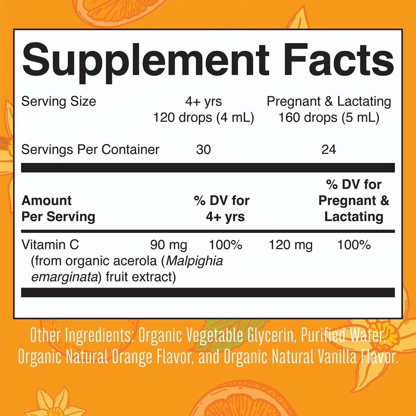 MaryRuth's Organic Vanilla Vitamin C Liquid Drops