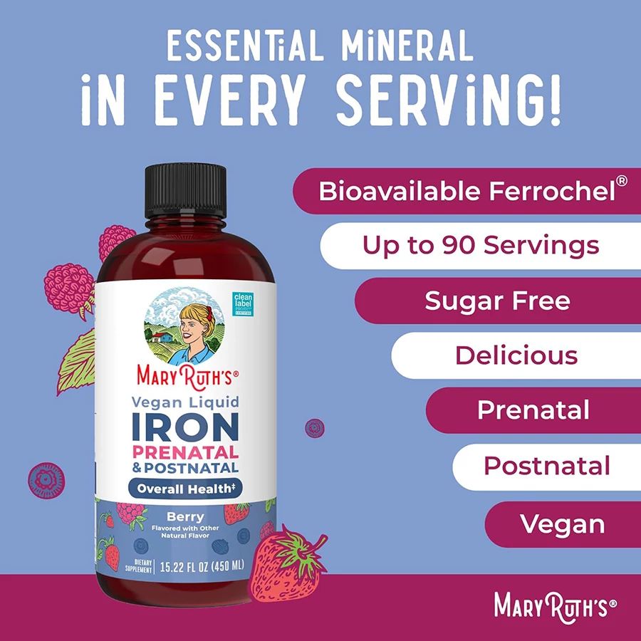 MaryRuth's Prenatal & Postnatal Liquid Iron