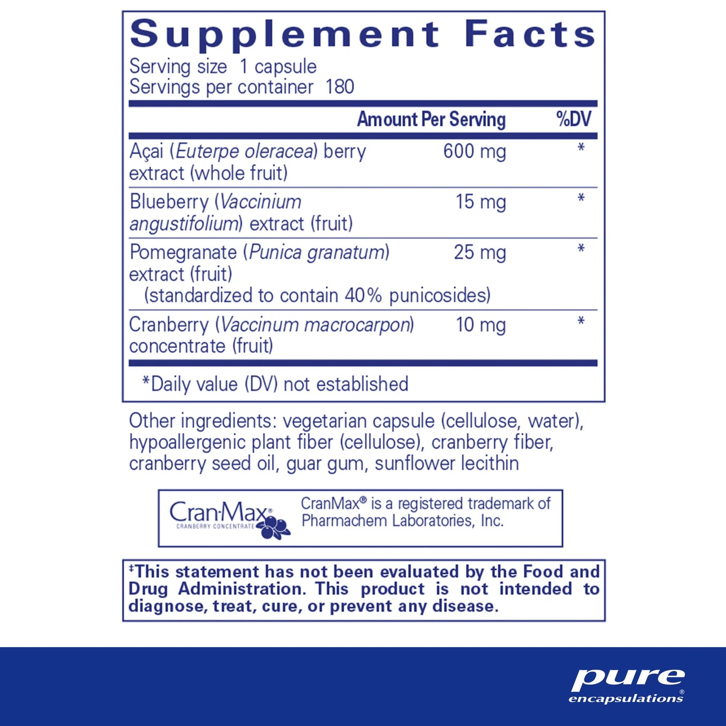 Pure Encapsulations Acai 600