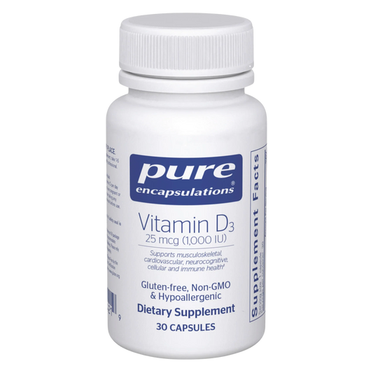 Pure Encapsulations Vitamin D3 25 mcg (1,000 IU)