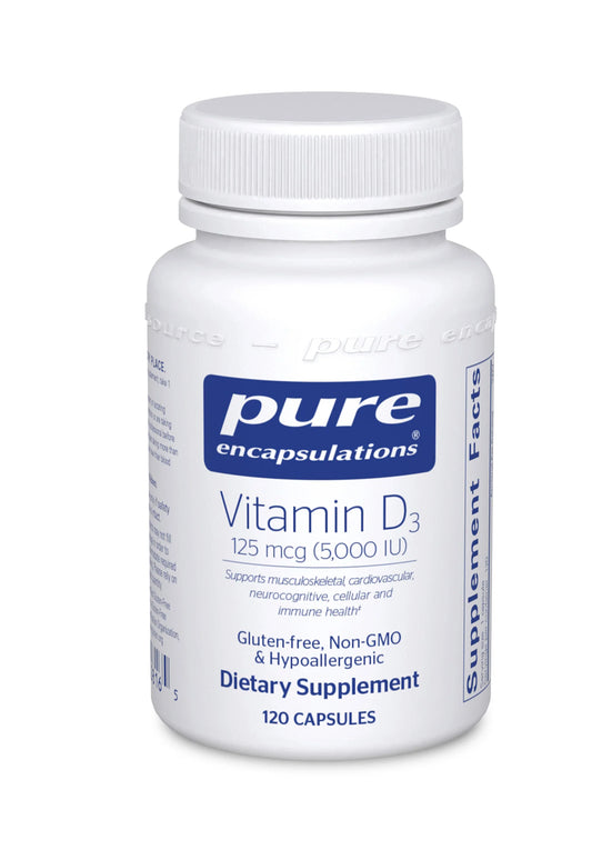 Pure Encapsulations Vitamin D3 125 mcg (5,000 IU)