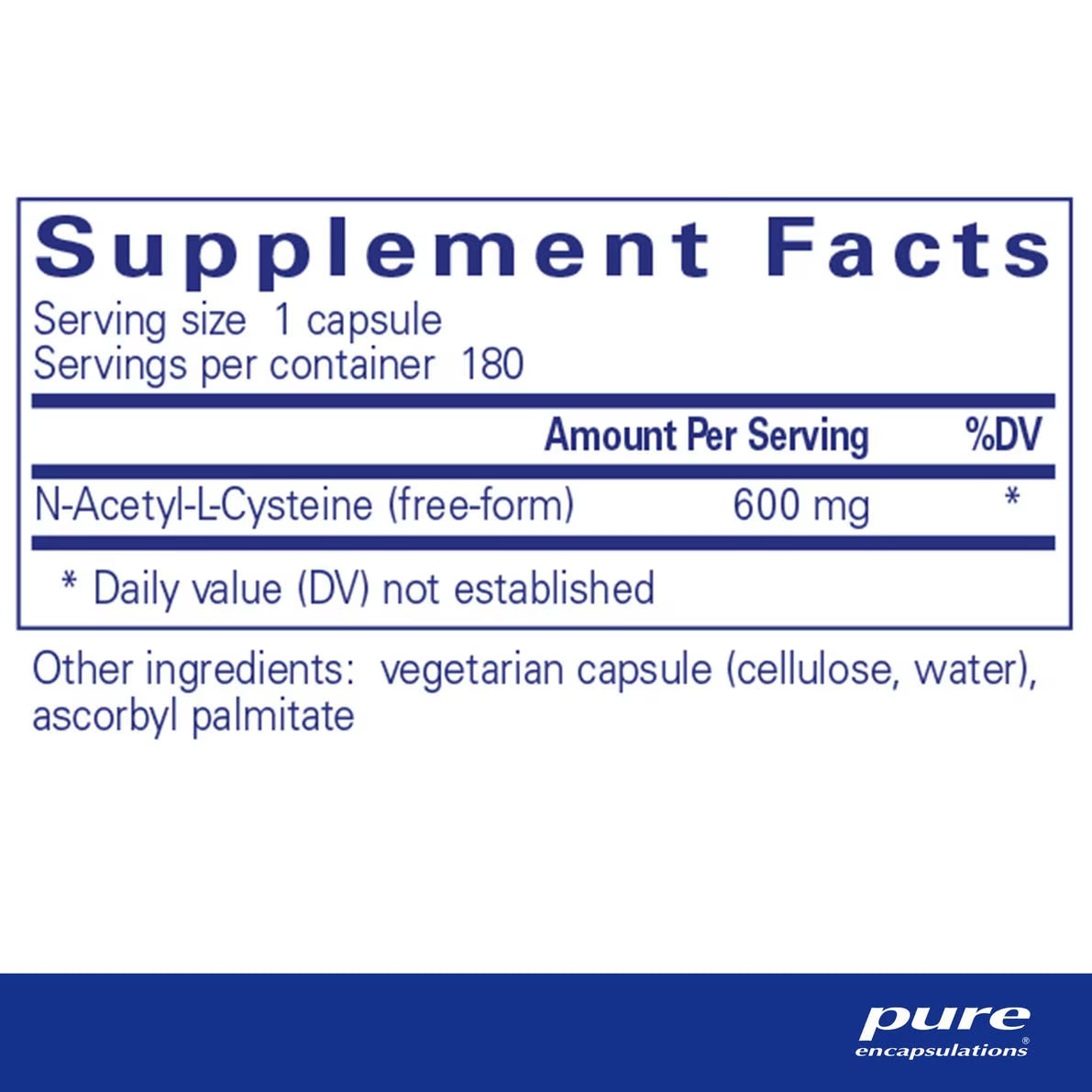 Pure Encapsulations NAC 600 mg