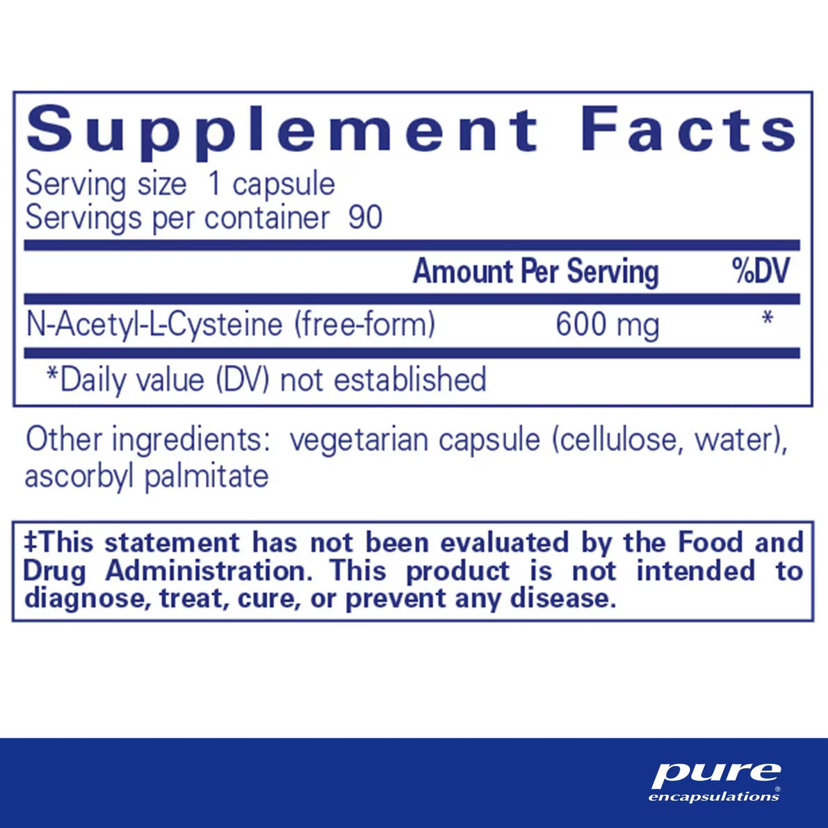 Pure Encapsulations NAC 600 mg