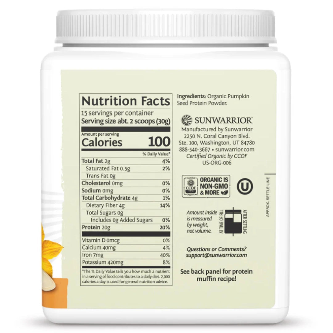 Sunwarrior Pumpkin Seed Protein Powder