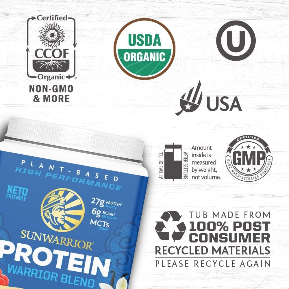 Sunwarrior Warrior Blend Organic Protein-Vanila