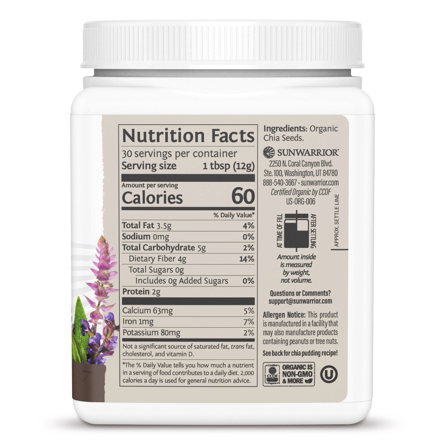 Sunwarrior Organic Chia Seeds