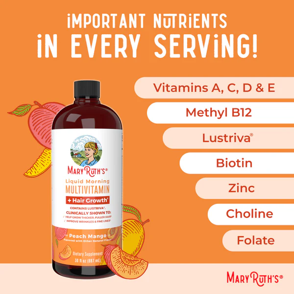 Mary Ruth's Liquid Morning Multivitamin + Hair Growth